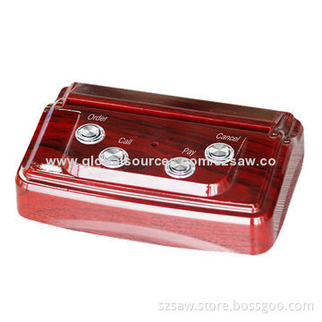 4-button desktop wireless calling buttons for restaurant waiter